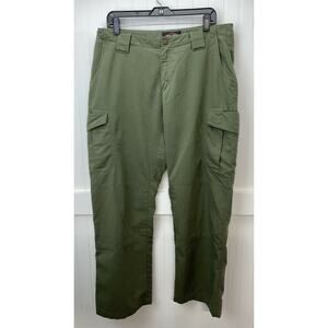 TRU SPEC Tactical Pants Womens 14 Green Uniform Cargo Utility Ripstop EUC